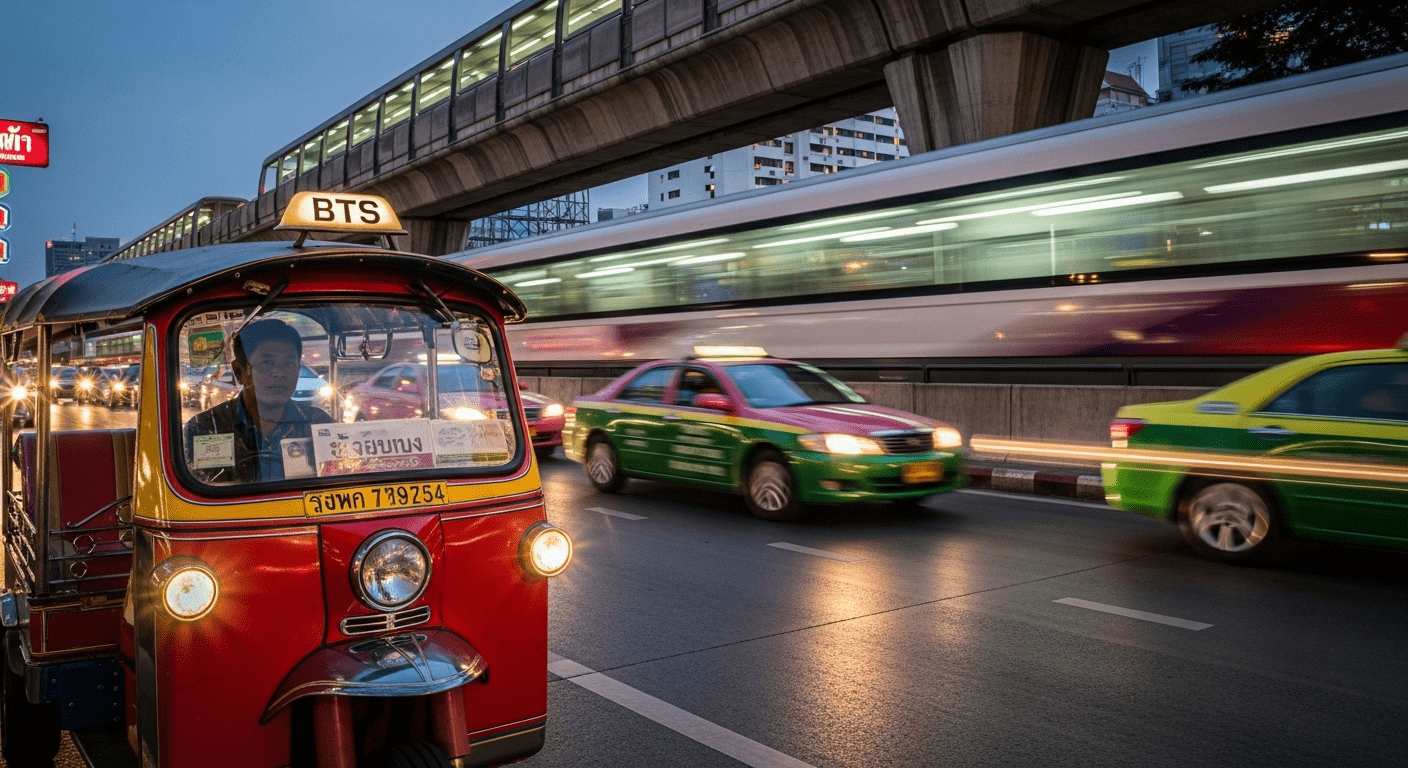 Guide des Transports en Thaïlande : BTS, Taxi, Tuk-tuk… Le Mode d&rsquo;Emploi Complet