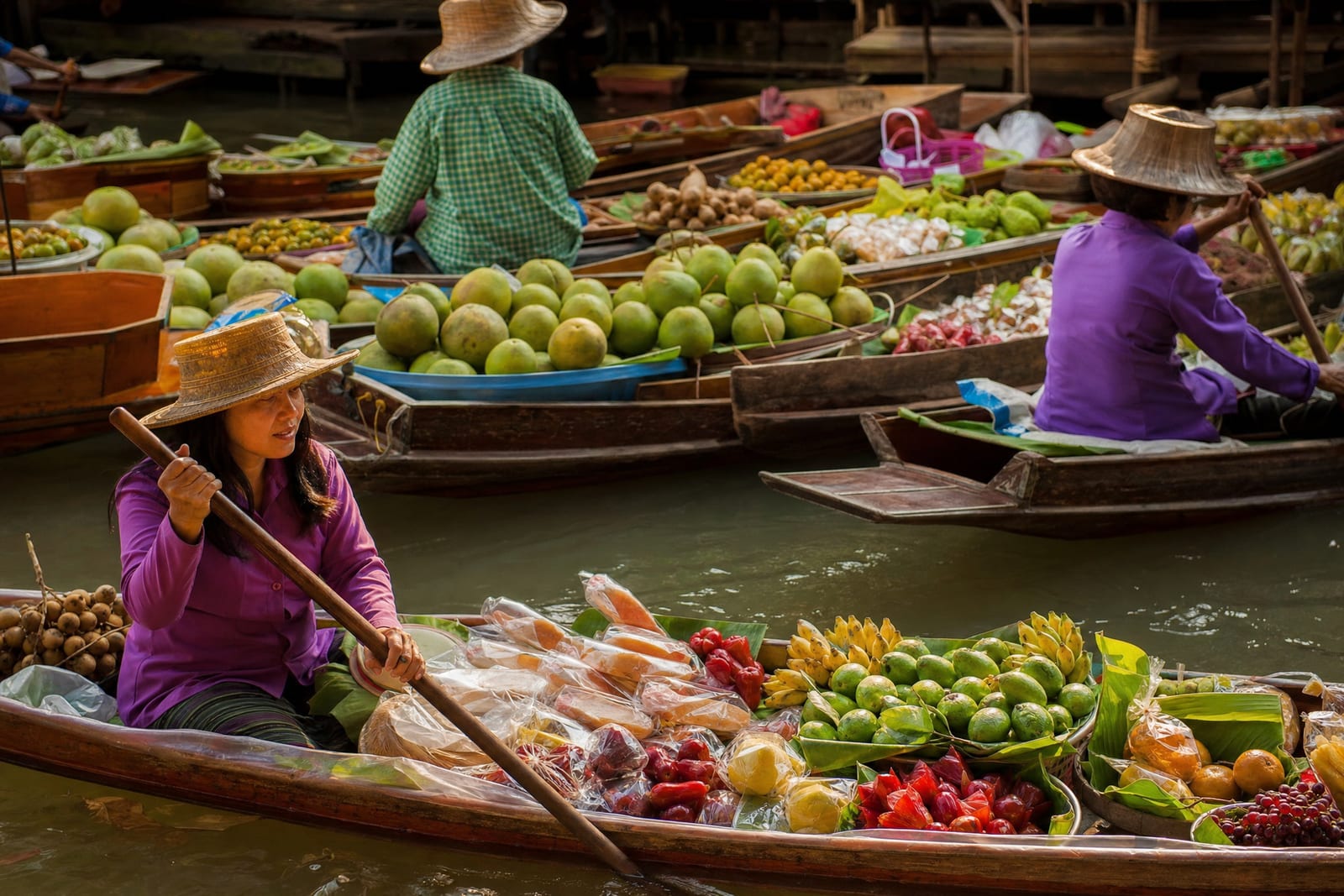 Marché flottant de Damnoen Saduak